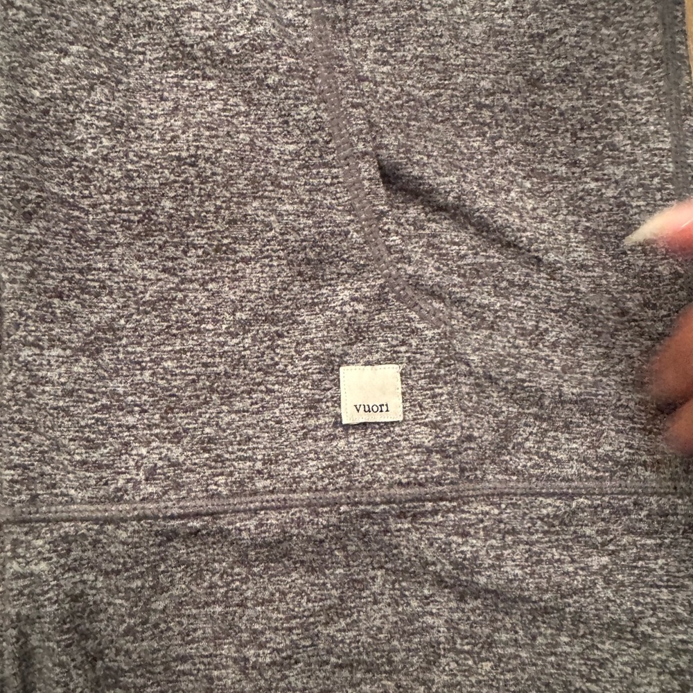 Vuori Halo Gray Zip-Up Hoodie Medium - Picture 2 of 5